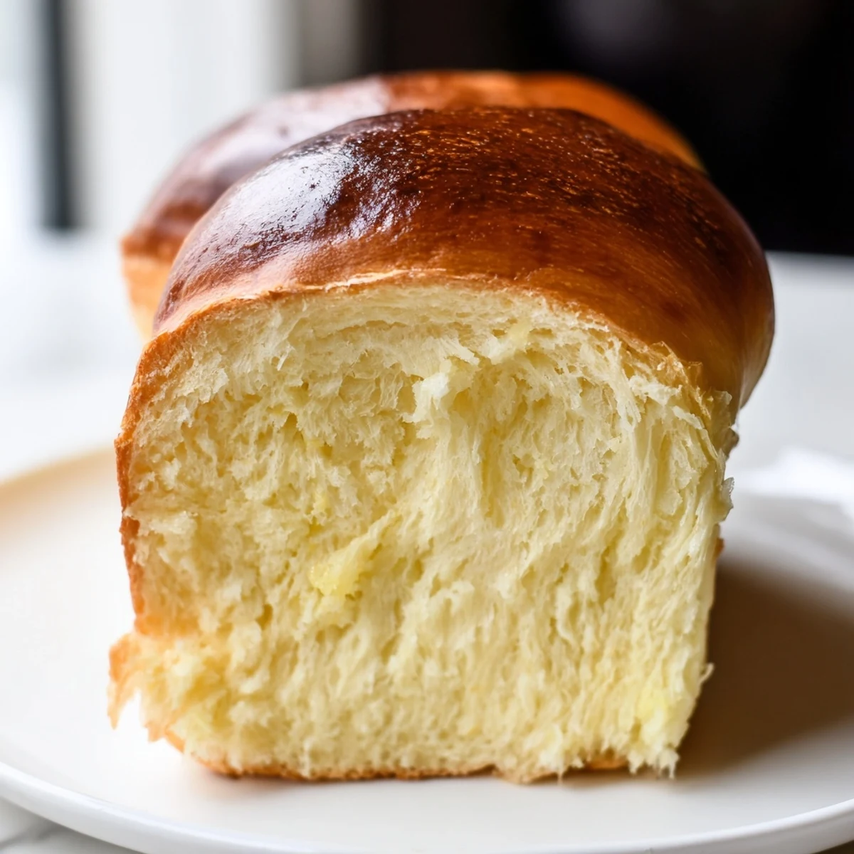 Golden Milk Brioche loaf cooling on a wire rack, showcasing a beautiful, buttery crust.