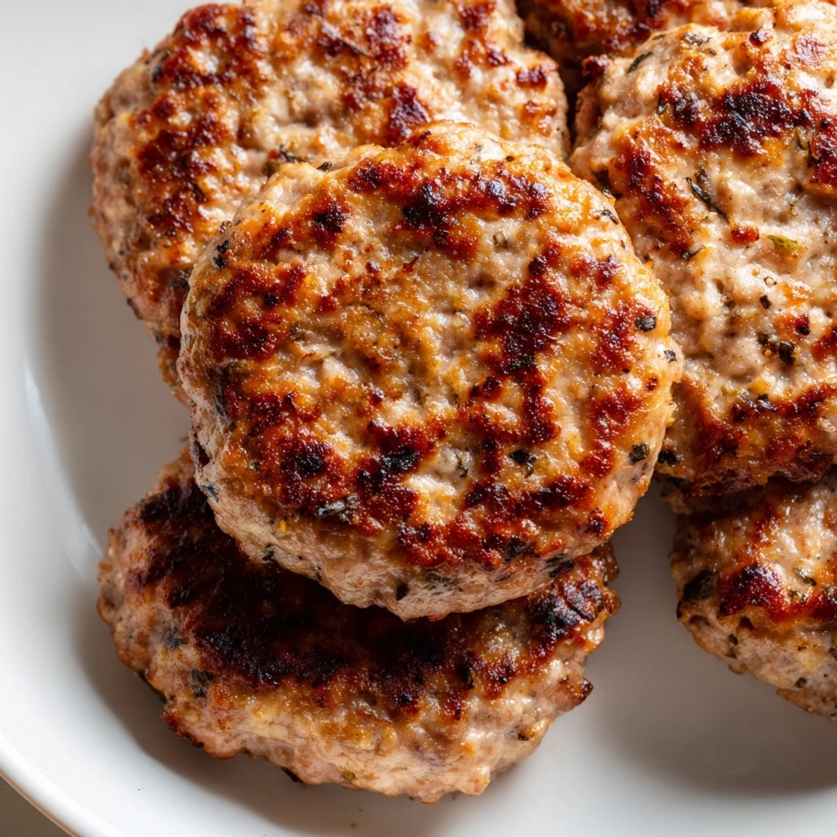 Seasoned ground turkey sausage formed into juicy homemade breakfast patties