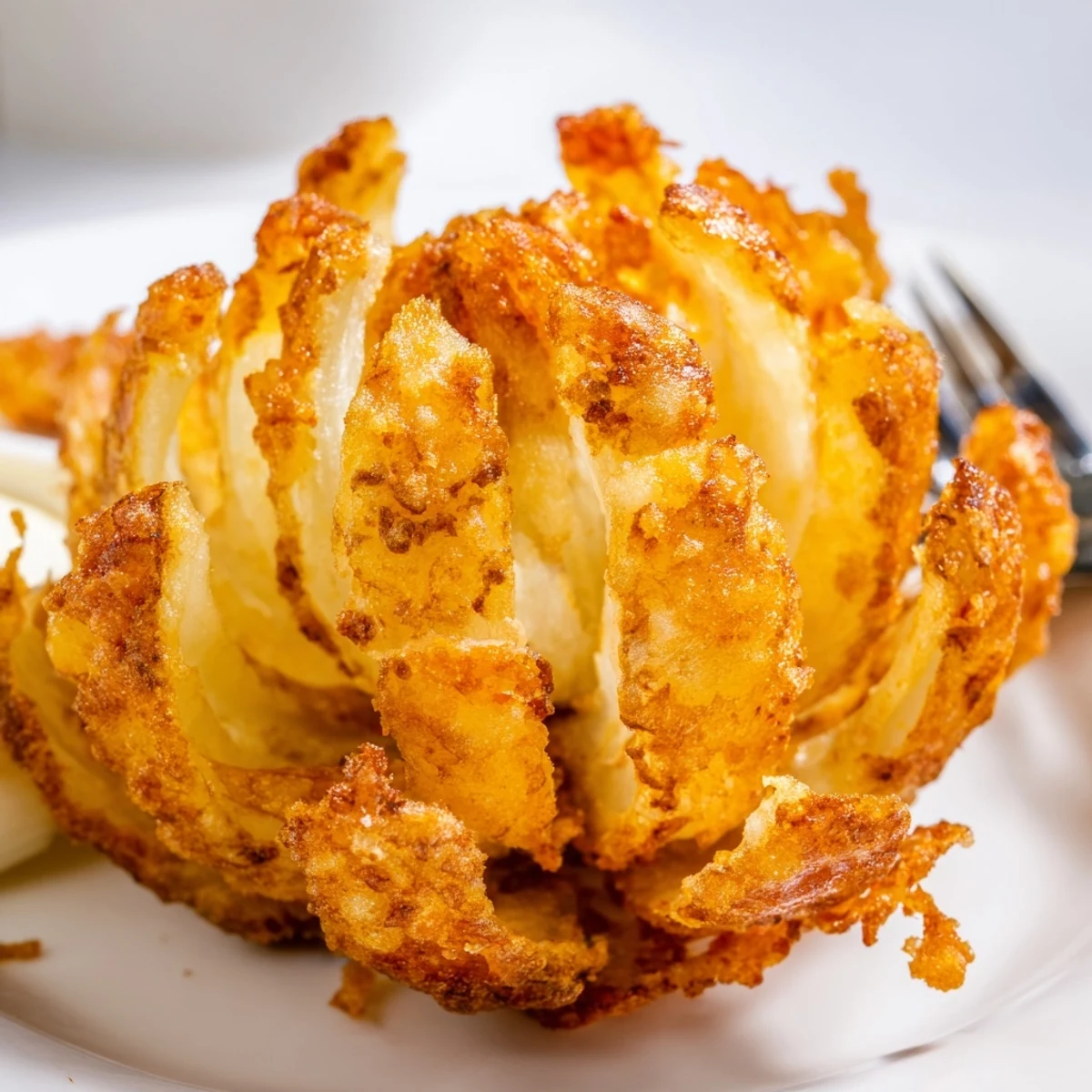 Warm Crispy Mini Bloomin Onions Recipe: crunchy, seasoned petals perfect for sharing.