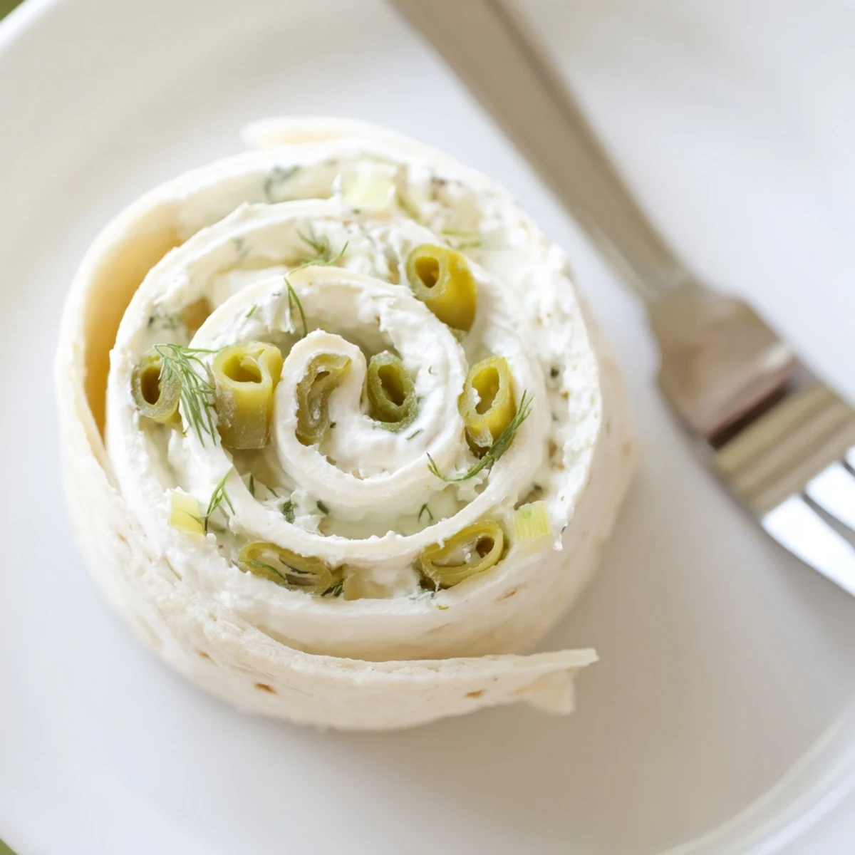 Bright Pickle Dip Pinwheels sliced bite-sized, chilled and perfect for parties  