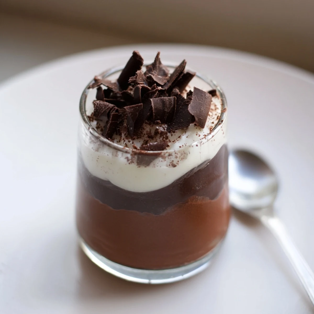 Serve Triple Chocolate Mousse Cups with espresso, velvety textures and cocoa dusting.