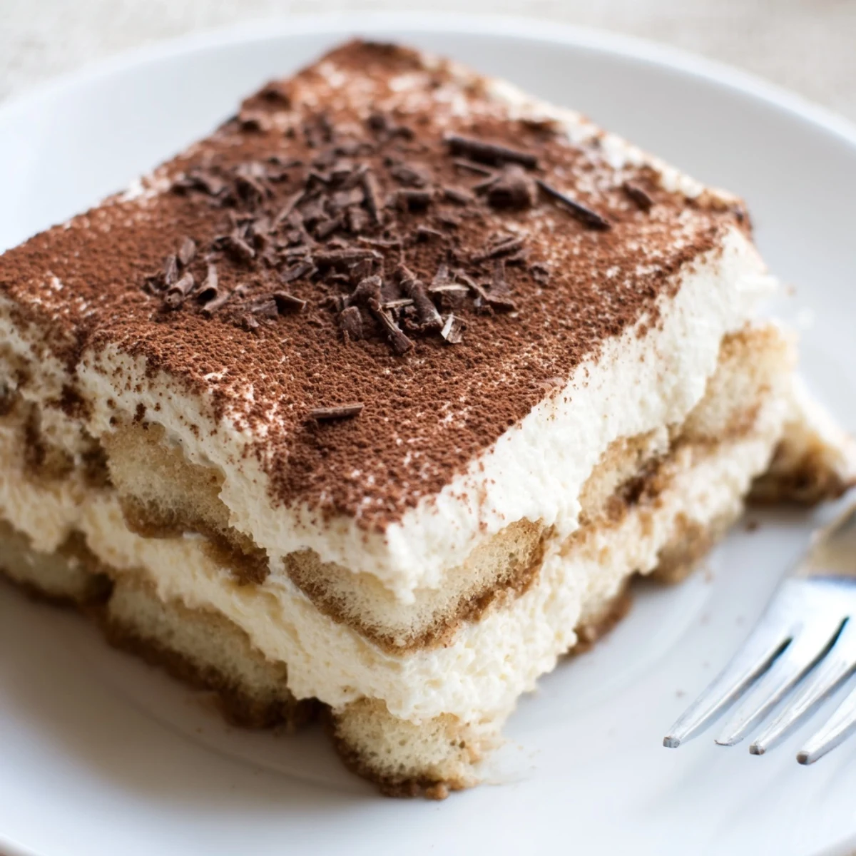Tiramisu Recipe with creamy mascarpone layers, espresso-soaked ladyfingers, cocoa dust  
