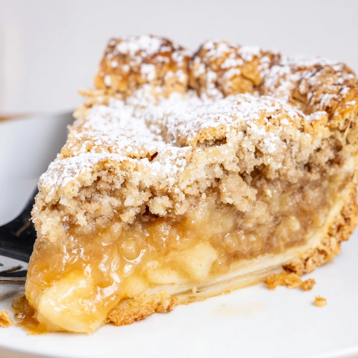 Warm Milk Bar Crack Pie slice oozing buttery filling, served with whipped cream