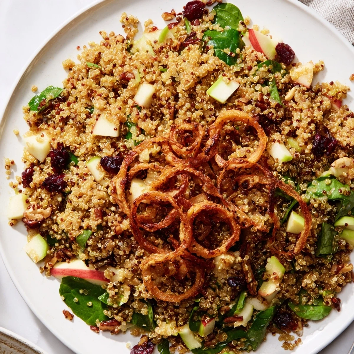 Honey Mustard Quinoa Apple Salad