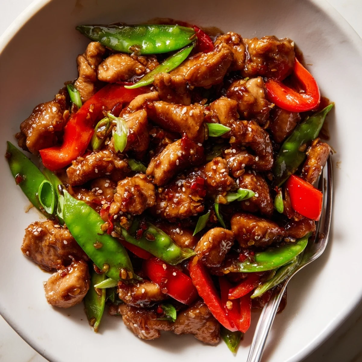 Stir Fried Garlic Chicken