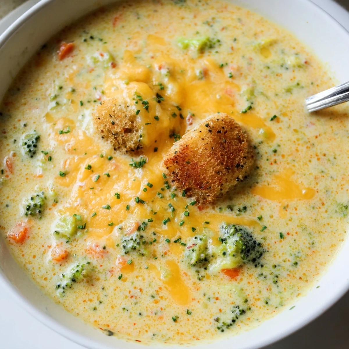 Slow Cooker Broccoli Cheese Soup