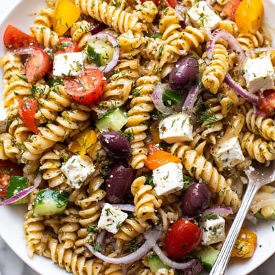 Greek Pasta Salad with Feta